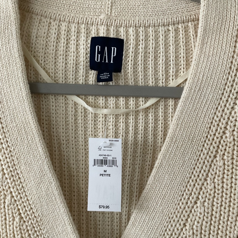 Gap Cotton Cardigan NWT Size Petite M